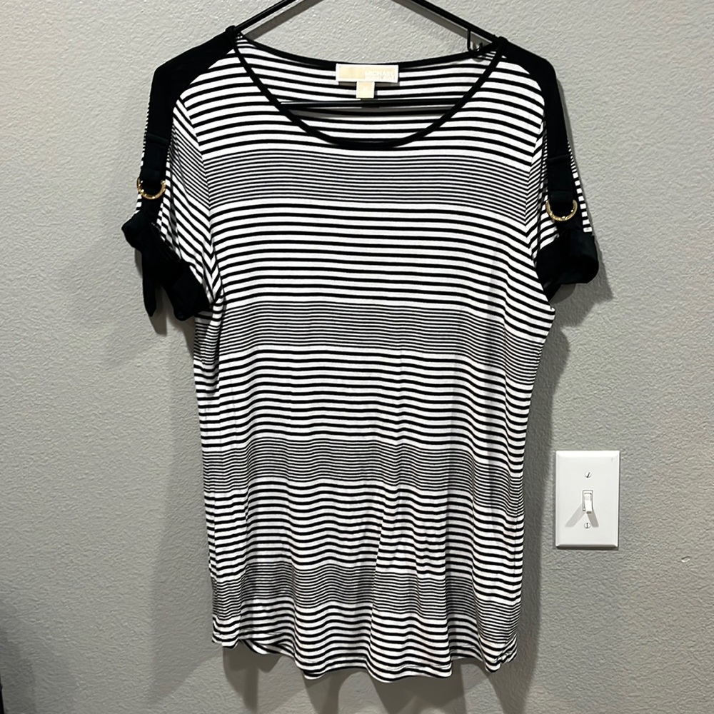 Michael Kors Black White Top